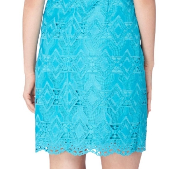 {TAHARI} cold shoulder shift dress - Picture 3 of 3